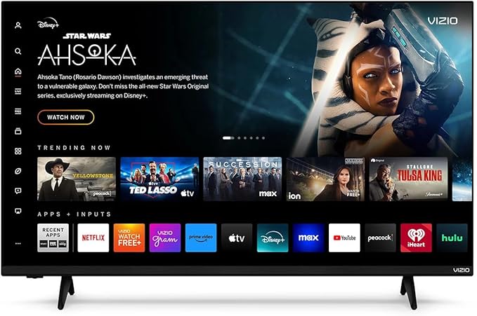 VIZIO 43 Inch V Series 4K UHD Smart TV Bluetooth Compatible with Dolby Vision HDR/HDR10+ HLG, DTS Virtual X, HDMI VRR and WiFi 6 Dual-Band (V4K43M-0801) by VIZIO