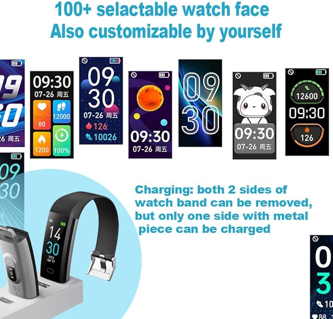 Fitness Tracker with Heart Rate Monitor/Step Counter/Calories, Activity Tracker - Image 4