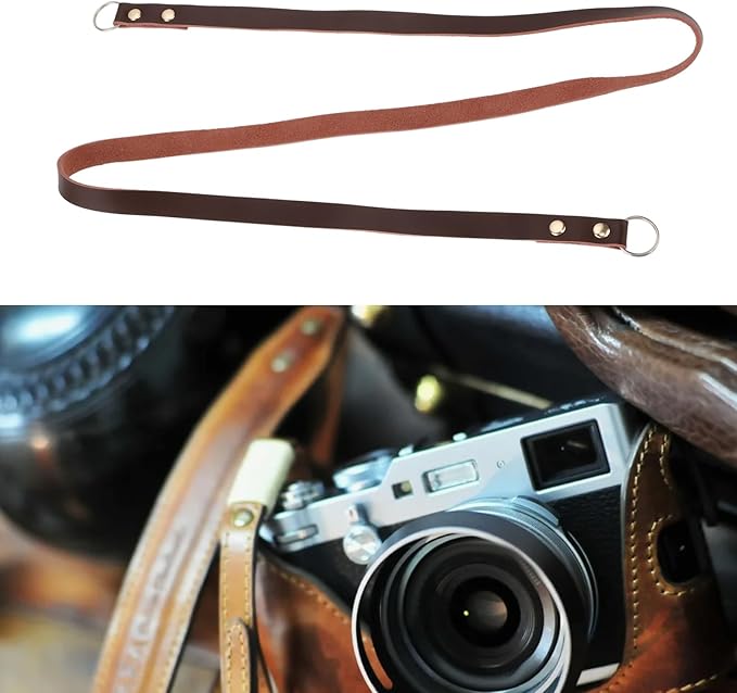 Camera Genuine Leather Shoulder Strap Camera Neck Strap Length 100cm Width - Image 2