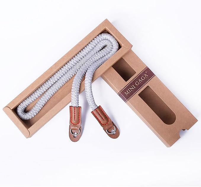 DOROM Vintage Handmade Cotton Leather Rope Camera Neck Strap - Image 3