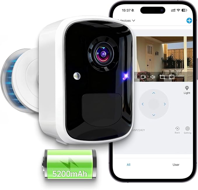 Goalake Wireless Security Camera, 3MP 2K Battery WiFi Camera by Goalake