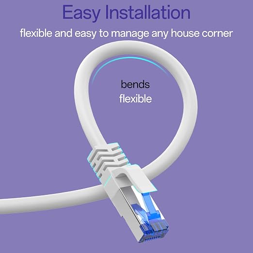 Cat8 Ethernet Cable 25 FT Indoor & Outdoor, Ethernet Cable High Speed 40Gbps - Image 5