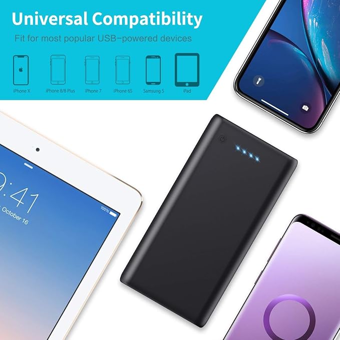 Portable Charger Power Bank 26800mah,Ultra-High Capacity Safer External Cell Phone Battery Pack,2 USB Output High Speed Charging Power bank Compatible with iPhone 17/16/15/14/13 Galaxy Android LG etc - Image 6