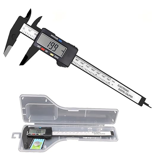 Electronic Digital Calipers, inch and Millimeter Conversion, LCD Screen by Simhevn