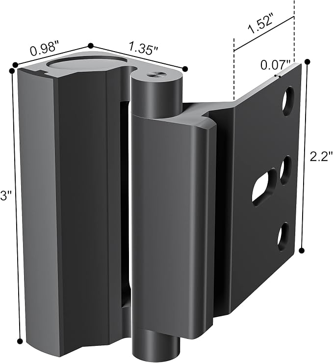 2Pack Door Reinforcement Lock Withstands 800lbs of Force - Image 6