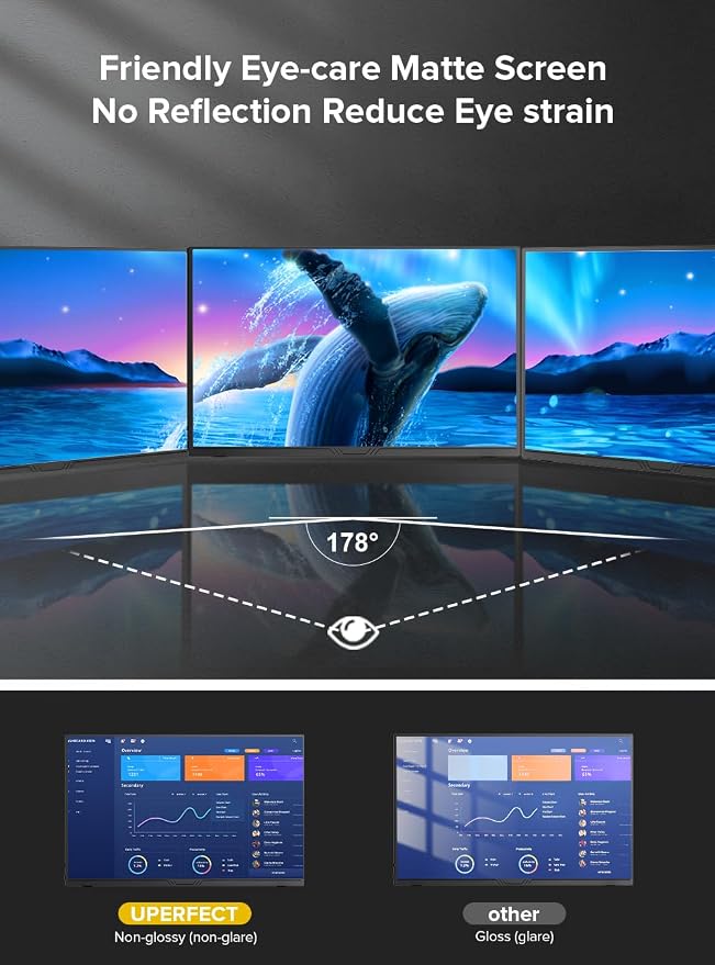 UPERFECT True 4K Portable Monitor QLED, 15.6” 600 Nits Laptop Monitor, 100% AdobeRGB, UHD 3840x2400 USB-C & MINI HDMI w/Smart Case, HDR FreeSync Eye Care, Travel Screen for Computer, PC, Game Consoles - Image 7