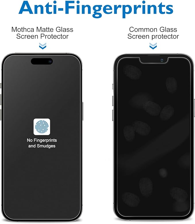 Mothca 2 Pack Matte Glass Screen Protector - Image 3