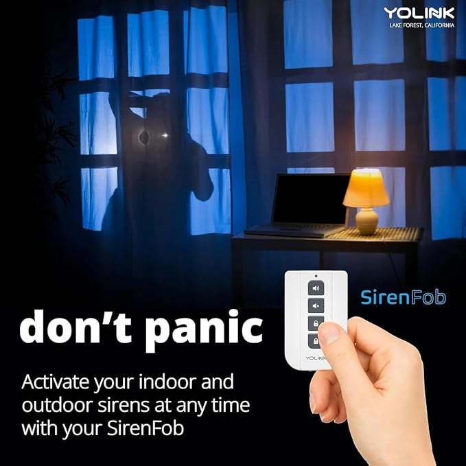 YoLink Hub, Outdoor Security Siren & Smart Alarm Controller and SirenFob Kit - Image 3