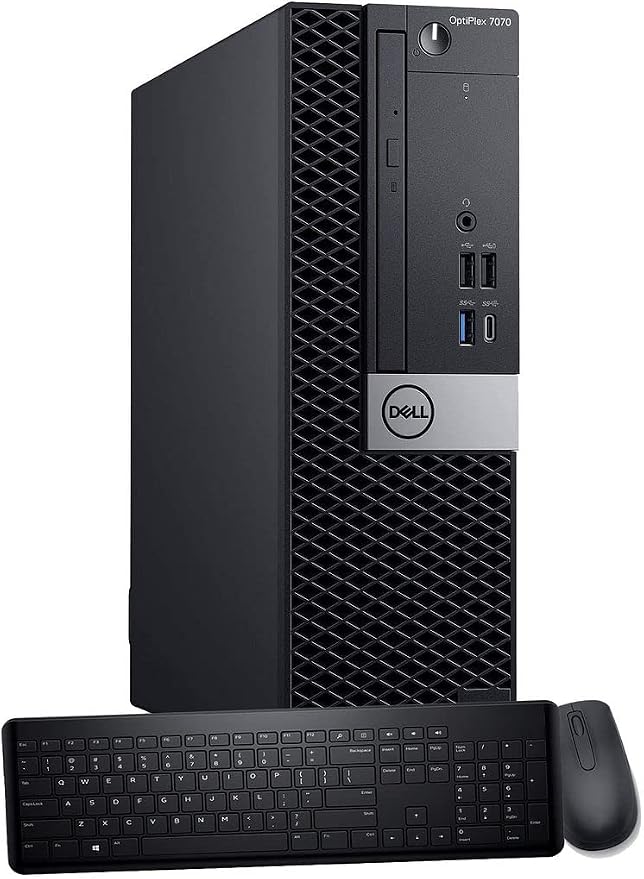 Dell OptiPlex 7070 SFF Desktop Computer PC, Intel 8 Core i7-9700 3.0GHz up to 4.70GHz,32GB DDR4 Ram New 1TB NVMe M.2 SSD,AX210 Built-in WiFi 6E,Windows 11 Pro, Wireless Keyboard & Mouse (Renewed) by Amazon+Renewed