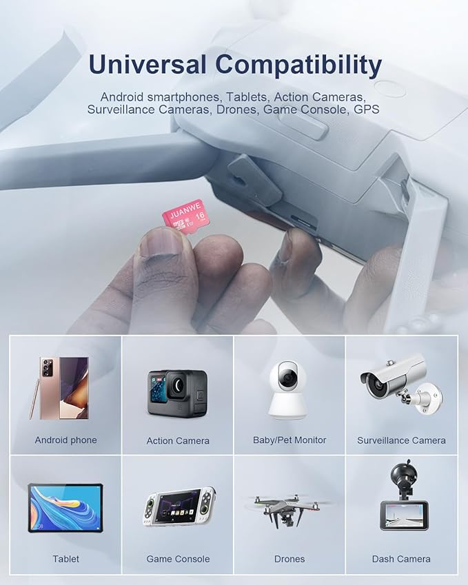 JUANWE 16GB Micro SD Card 5 Pack microSDHC Memory Card - Image 5