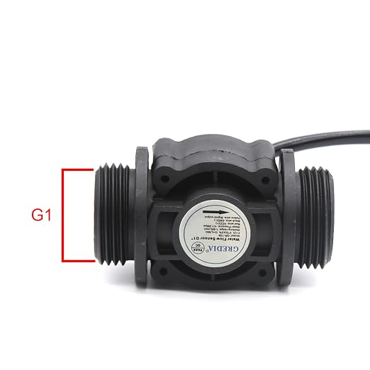 1" Water Flow Sensor Food-Grade Switch Hall Effect Flowmeter Fluid Meter - Image 3