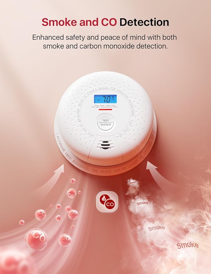 X-Sense Wireless Interconnected Combination Smoke & CO Alarm - Image 5