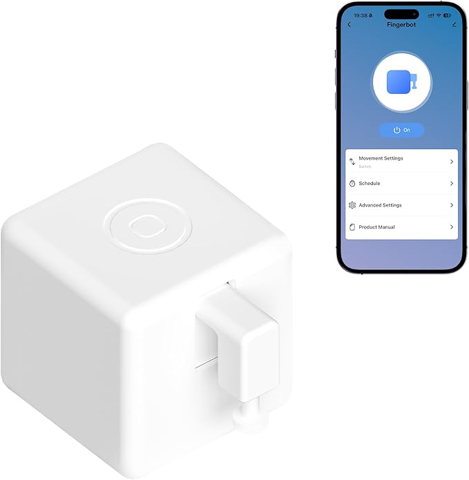 Fingerbot Plus Smart Button Switch Pusher, APP & Timer Control, No Wiring by Unknown