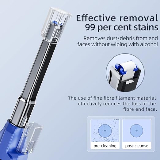 Fiber Optic Cleaner for MTP/MPO Connector, Over 500 Times Cleans, Fiber Endface - Image 6