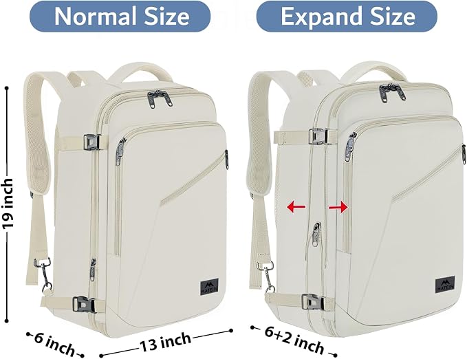 MATEIN Large Travel Backpack Women, Lightweight Carry on Backpack & Hidden - Image 5