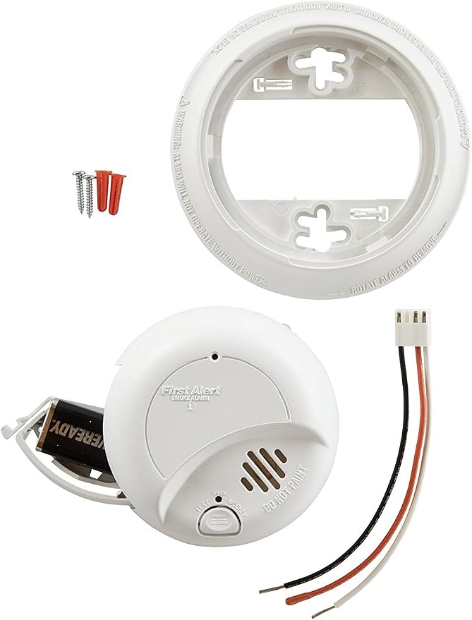 First Alert 9120B / SMI100-AC Smoke Detector, Hardwired Alarm - Image 2