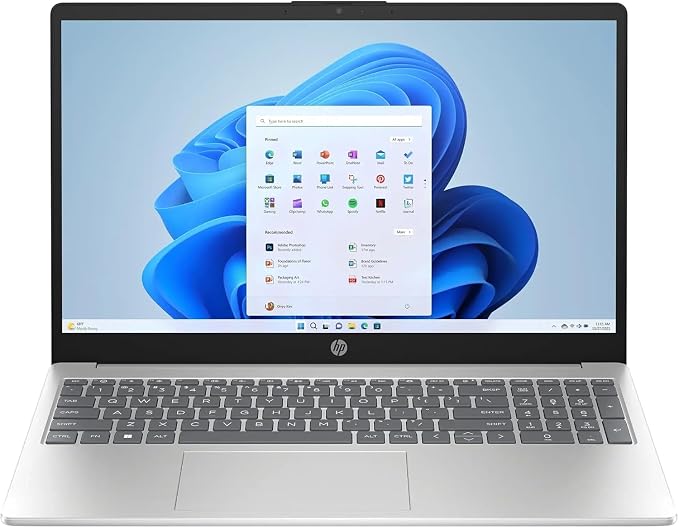 HP New 15.6 inch Laptop Computer, 2025/2026 Edition, Intel High-Performance 4 cores N100 CPU, 16GB RAM, 512GB SSD, Long Battery Life, Ultra-Quiet Design, Windows 11 Pro with Microsoft Office by Unknown