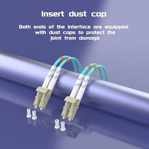 0.6Meter 2ft LC/UPC-LC/UPC 10GB Multi-Mode Fiber Optic Cable LC to LC OM3 LC-LC - Image 6