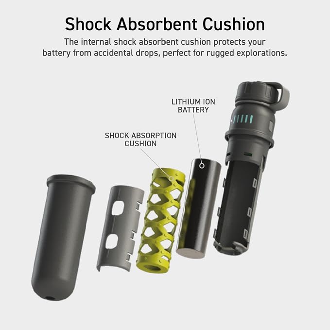 ELECOM NESTOUT Rugged Power Bank, 15000mAh Outdoor Charger, 32W USB C Fast Charging PD, Waterproof IP67, Heavy Duty Shockproof, Tactical Battery Pack for iPhone Tablet Hiking Camping Survival (Black) - Image 4