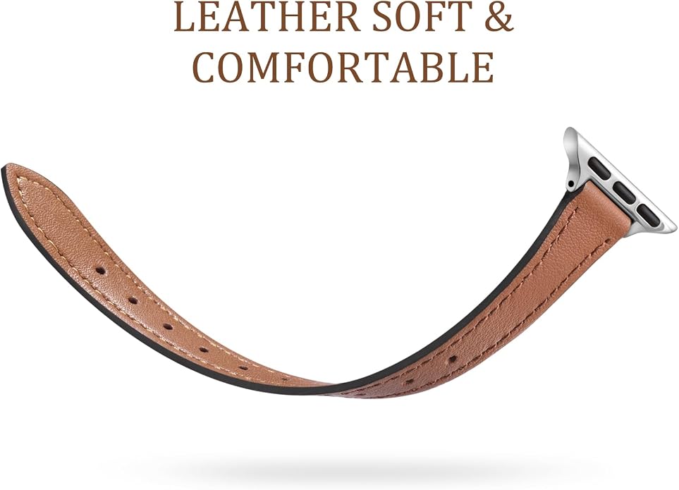 Charlam Slim Leather Band Compatible - Image 3