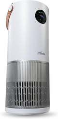 Hunter Fan Company Humidifier and Air Purifier In One, Advanced Filtration Air Purifiers for Home, Air Purifiers for Home Pets, Humidifiers for Bedroom and Humidifiers for Bedroom Baby, White/Silver by HunterFanCompany