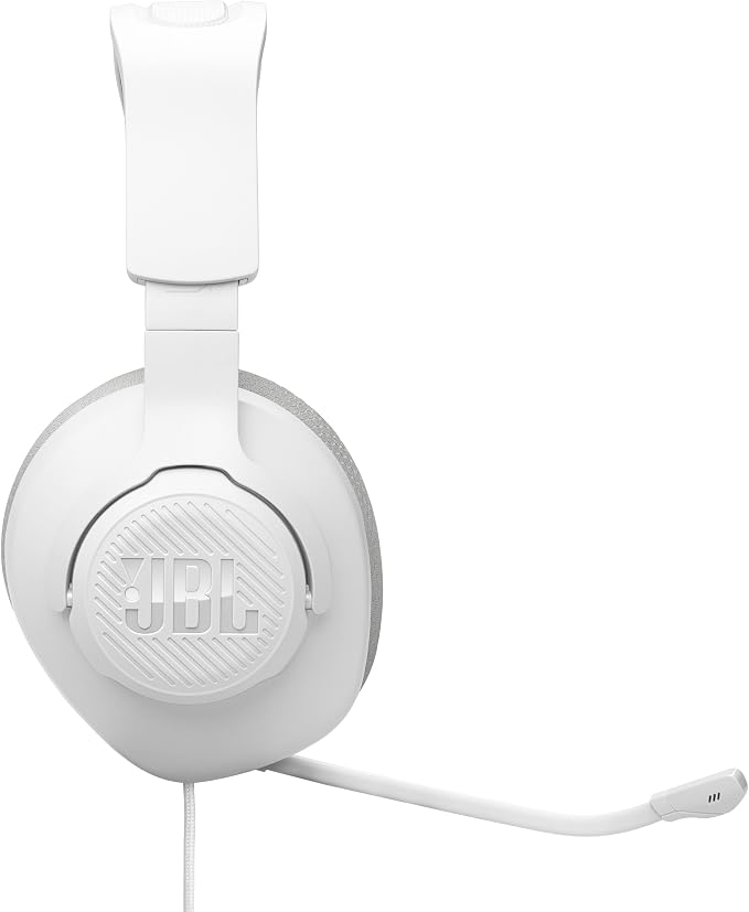 JBL Quantum 100M2 Wired Gaming Headset, Detachable Mic - White | Memory Foam Ear Cushions And 3.5 Mm Jack Work With PC, PlayStation, Xbox, Nintendo Switch For Immersive PC Gaming Sessions - Image 10