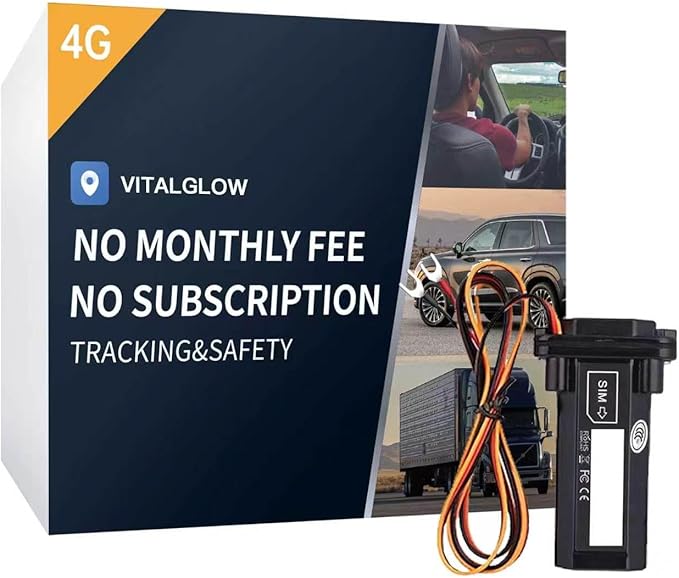 Wired GPS Tracker for Vehicles, No Monthly Fee, No Subscription by VITALGLOW