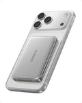 Baseus Picogo Power Bank, 0.5" Ultra Slim 10000mAh MagSafe Portable Charger, 27W Fast Charging Magnetic Battery Pack, Upgraded Polished Alloy Wireless Charger for iPhone 17 Pro Max/Air/16/15/14/13/12 by Baseus