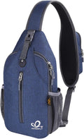 WATERFLY Crossbody Sling Backpack Sling Bag Travel Hiking Chest Bag Daypack by Waterfly