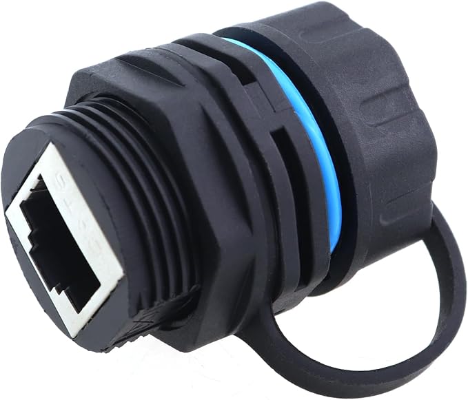 Panel Mount Shielded RJ45 Waterproof IP68 Cable Connector Panel Mount Coupler - Image 4