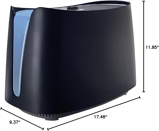 Honeywell Cool Moisture Humidifier For Bedroom, Medium Rooms, 1.1 Gallon, Invisible Moisture Humidifier for Baby, Kids, Quiet, Easy to Clean, UV Technology, Black, HCM350B - Image 10
