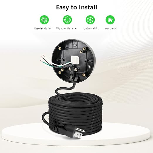 Power Cable and Plug-in Mount for Floodlight Cams Compatible - Image 3