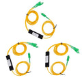 SC APC 1X2 Singlemode Fiber Optical Splitter Fused Fiber Splitter SC/APC 1:2 by FiberOpticalAccessories