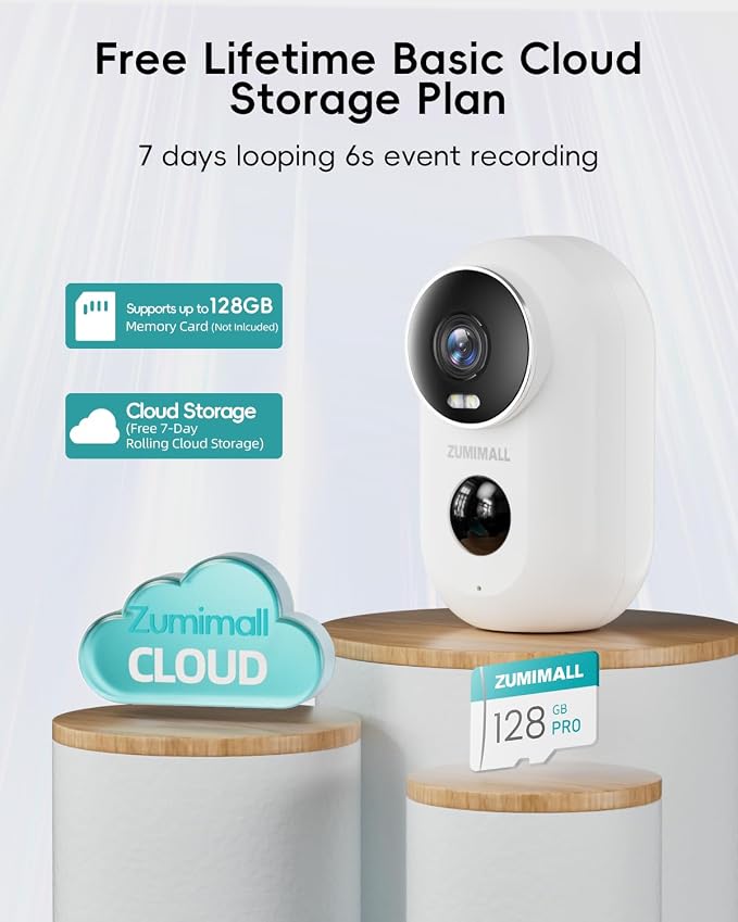 ZUMIMALL Security Cameras Wireless Outdoor, 4 Packs, 2K Cameras - Image 7