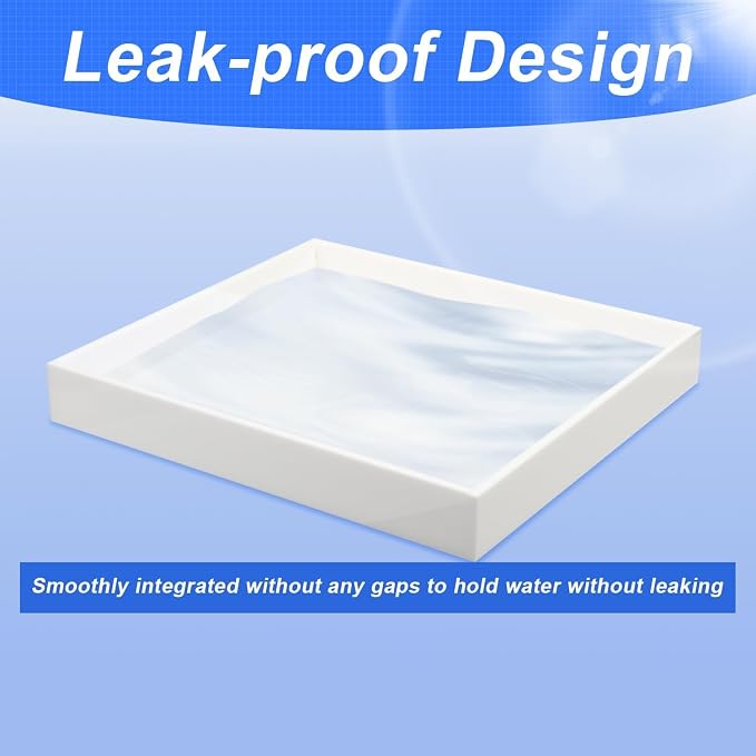 Acrylic Humidifiers Tray for LEVOIT Classic 160 Top-Fill Humidifiers 2.5L Tank, Leak-Proof Tray, Moisture-Proof Humidifier Tank Floor(Not Include Humidifier) (White, 2.5L) - Image 4