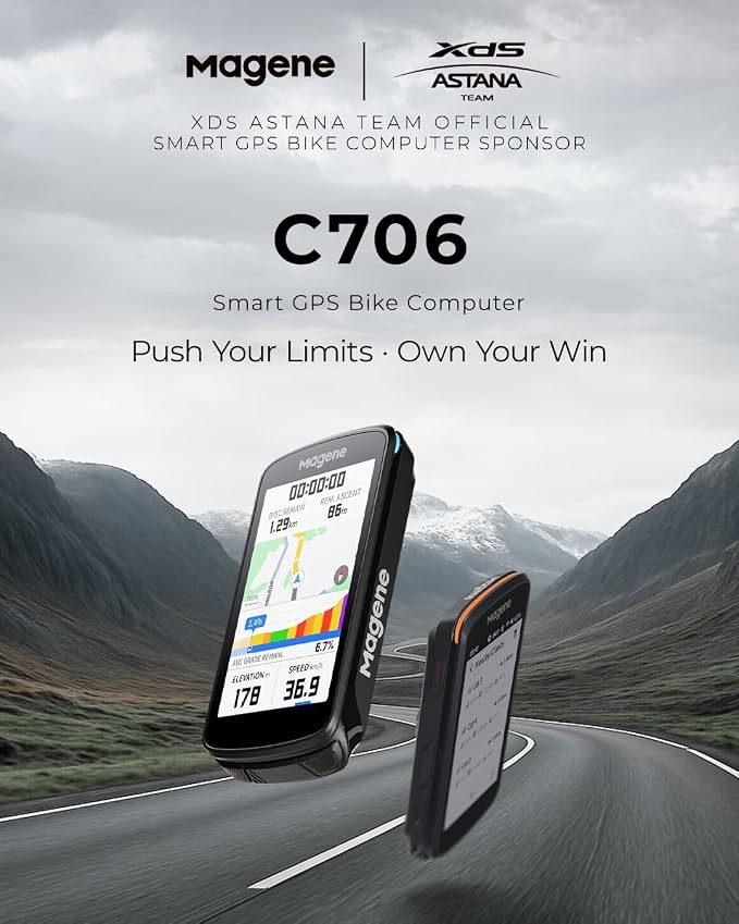 Magene C706 Smart GPS Bike Computer – 3.3" Color Touchscreen - Image 2