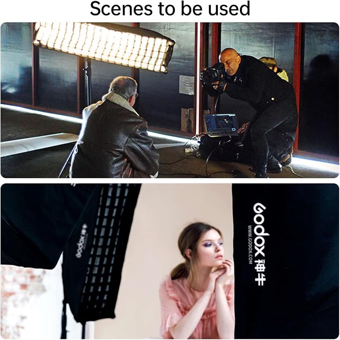 Godox FW22x90CM / 9"x36" Bowens Mount Strip Honeycomb Grid Softbox, Portable - Image 7