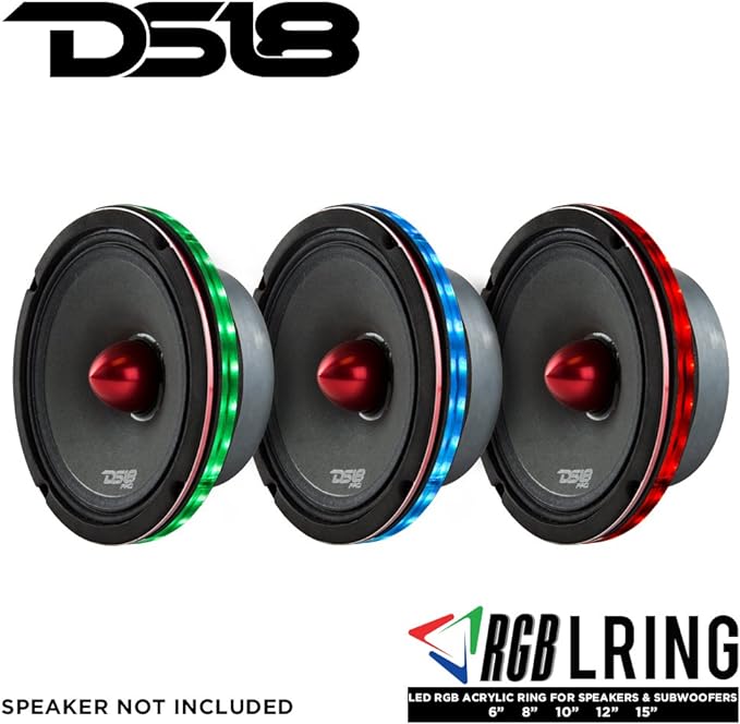 DS18 LRING12 12” RGB LED Speaker Ring – Waterproof Multi-Color LED Light Ring - Image 4
