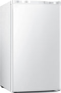 Antarctic Star Mini Compact Refrigerator with Freezer, 3.2 Cu.Ft. Single Door with Adjustable Thermostat,Removable Glass Shelves for Apartment/Dorm/Office,WHITE by AntarcticStar