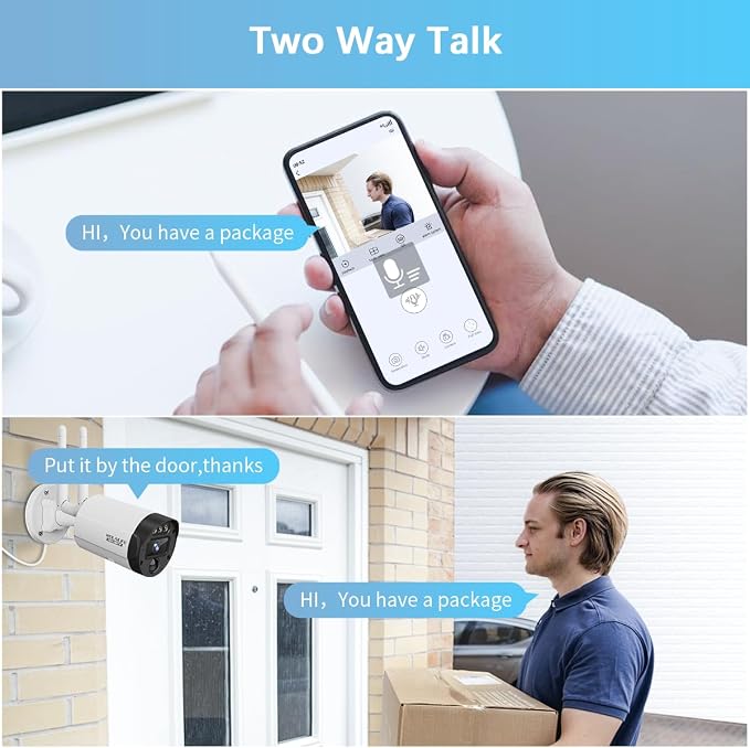 【90ft Super Night Vision】 Outdoor Wireless Security Camera System, Wireless - Image 4