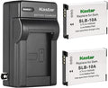 Kastar 2-Pack SLB-10A Battery and AC Wall Charger Replacement by Kastar