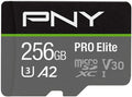 PNY P-SDU256V32100PRO-GE 256GB PRO Elite Class 10 U3 V30 microSDXC Flash Memory by PNY