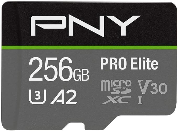 PNY P-SDU256V32100PRO-GE 256GB PRO Elite Class 10 U3 V30 microSDXC Flash Memory by PNY