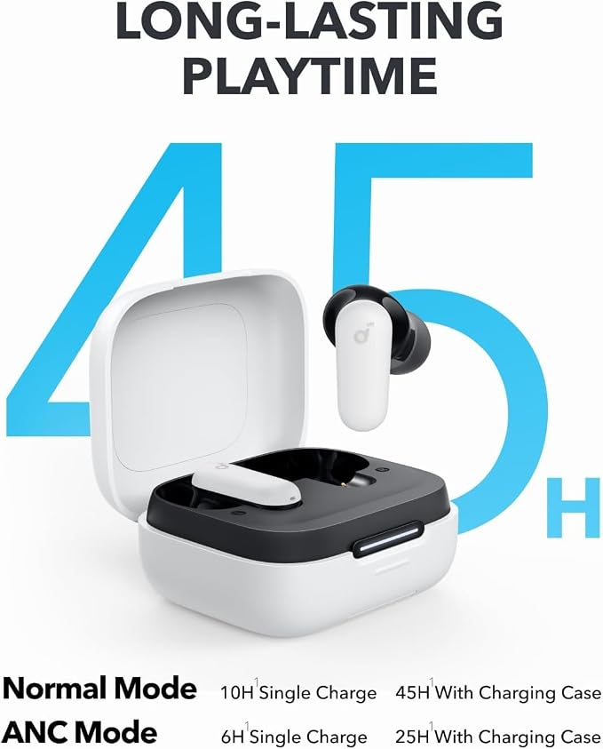 Soundcore P30i by Anker Noise Cancelling Earbuds, Hands-Free Viewing | Strong and Smart Noise Cancelling, Powerful Bass, 45H Playtime, 2-in-1 Case and Phone Stand, IP54, Bluetooth 5.4 - Image 5