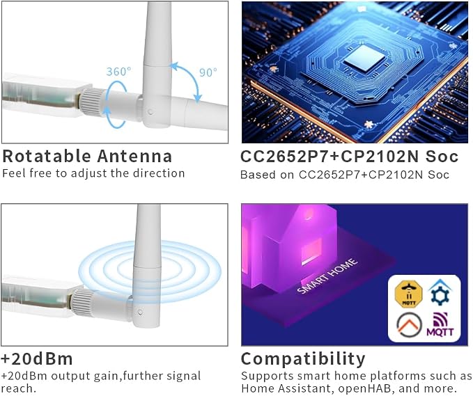 SMLIGHT SLZB-07P7 Zigbee 3.0 Coordinator Thread/Matter Mini USB Adapter Works - Image 4