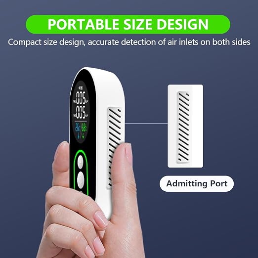 LSENLTY 4 in 1 PM 2.5 and PM 10 Air Quality Monitor, Portable PM 2.5 Detector - Image 5