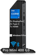 HP Mini Desktop PC Computer for Office Work, Data Processing, Accounting, Video Editing, Intel i7-12700T (16GB RAM, 512GB SSD), 3X 4K Output, Wired Keyboard & Mouse & Stand Included, Windows 11 Pro by Unknown