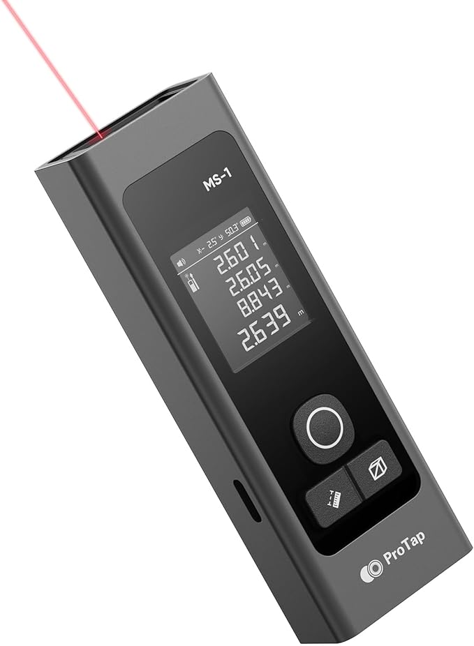 Laser Measure - 393 FT Laser Distance Meters, Type-C Rechargeable Laser by ProTap