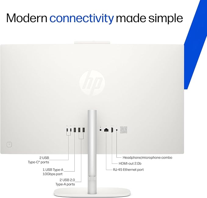 HP 24“ OmniStudio All-in-One Desktop Computer, 8GB DDR5 RAM, 128GB UFS | Full HD Ultra-thin Screen, Intel Quad-Cores, WiFi6, Keyboard & Mouse, Windows 11, Built for home. Ready for everyone. - Image 7