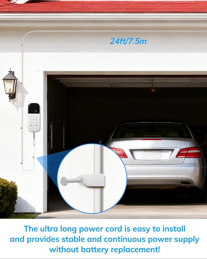 24ft/7.5m Outdoor Power Cable & Adapter - Image 2